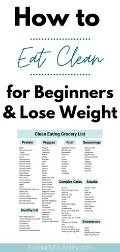 Want to eat clean but not sure where to start? This is the ultimate guide to eating clean for beginners losing weight. Click the pin to lean how to eat clean and be sure to grab the clean eating grocery list and 5 day meal plan to get started. #eatclean #cleaneating #weightloss #howtoeatclean Eat Clean For Beginners, Makanan Rendah Kalori, Eating Diet Plan, Clean Eating Diet Plan, Clean Eating Grocery List, Motivasi Diet, Resep Diet, Clean Eating Meal Plan, Trening Fitness