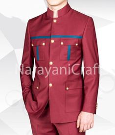 Stylish New Designer Stylish Red Color Safari Suit for Groom Men for Wedding Reception Party and Events - Etsy Ghana Suit For Groom, Mens Wedding Suits, Wedding Reception Party, African Dresses Men, Reception Party, Groom Suit, Wedding Suits Men, African Dress, Wedding Men