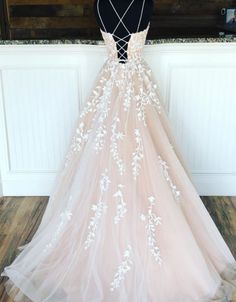 Princess Prom Dresses, Spaghetti Strap Prom Dress, Floor Length Prom Dresses, Pink Prom Dress, Long Evening Dress, Pink Prom, فستان سهرة, Dresses 2020, Pink Prom Dresses