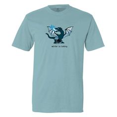 This ice blue classic tee is puppy soft and decorated right here in the U.S.A. Machine wash and dry. Orders ship 3-5 business days after order placed. Blue Screen Print Top For Winter, Blue Screen Print Tops For Winter, Blue Crew Neck T-shirt For Winter, Blue Crew Neck T-shirt, Everyday Blue Soft-washed T-shirt, Blue Pre-washed Short Sleeve T-shirt, Winter Is Coming, Ice Blue, Mens Graphic Tshirt