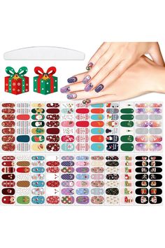 20 Sheets Christmas Nail Polish Strips Full Nail Wraps for Christmas Day Holiday Stickers for Nails Decals Self Adhesive Christmas Nail Stickers Reindeer Santa Clause Gel Nail Wraps Nails Decals, Christmas Nail Polish, Stickers For Nails, Christmas Nail Stickers, For Christmas, Holiday Stickers, Santa Clause, Nail Polish Strips