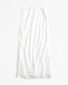 Women's Linen-Blend Column Maxi Skirt | Women's Bottoms | Abercrombie.com Stretch Maxi Skirt For Daywear, Fitted Linen Maxi Skirt For The Beach, White Maxi Skirt For Daywear, White Relaxed Linen Maxi Skirt, Flowy White Linen Maxi Skirt, White Linen Lined Maxi Skirt, Chic Summer Maxi Skirt For Loungewear, Chic Summer Loungewear Maxi Skirt, Linen Maxi Skirt For Daywear