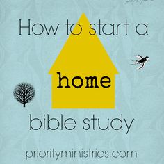 how to start a home bible study