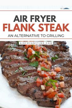 the cover of air fryer flank steak an alternative to grilling