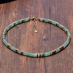 Multicolor beaded necklace -Length: 15"/38 cm -Lobster Clasp Tiny Bead Necklace Ideas, Jasper Necklace, Jade Necklace, Free Bracelet, Natural Jade, Colourful Necklace, Apple Watch Strap, Elegant Necklaces, Shell Necklaces