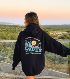 "\"Looking for a unique and inspiring gift?  Look no further than our 'Happiness Comes In Waves' Sweathirt! It's sure to brighten anyone's day.\" 🕕Production Time 1-3 business day🕕 ➡️𝗛𝗢𝗪 𝗧𝗢 𝗢𝗥𝗗𝗘𝗥 ⬅️ 𝟏. Please, Check and Review all Photos. 𝟐. Select Your Sweatshirt / Hoodie Size and  Color from drop down menus. 𝟑. Enter your Design Color. 𝟒. Choose Your Quantity as much as you want. 𝟒. Click 𝗔𝗗𝗗 𝗧𝗢 𝗖𝗔𝗥𝗧. For multiple items go back to the listing and repeat the steps. 📏? Vsoc Style Hoodie Sweatshirt With Letter Print, Vsco Style Winter Hoodie With Letter Print, Vsco Style Hoodie Sweatshirt With Letter Print, Vsco Style Hoodie With Letter Print, Vsco Long Sleeve Hoodie With Letter Print, Winter Vsco Hoodie With Letter Print, Vsco Winter Hoodie With Letter Print, Vsco Style Sweatshirt Hoodie With Letter Print, Vsco Style Long Sleeve Hoodie With Letter Print