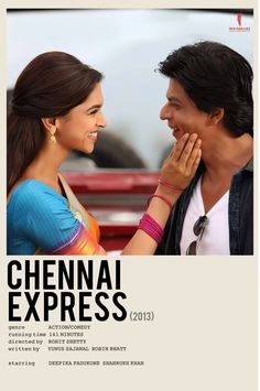 the poster for the movie's upcoming film, cheenai express 2013 is shown