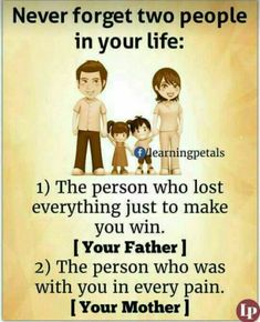 a poster with the words never forget two people in your life, and an image of three