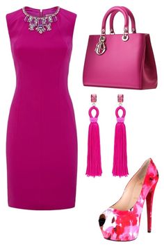 "Untitled #25574" by edasn12 ❤ liked on Polyvore featuring Ted Baker, Christian Louboutin and Oscar de la Renta Red Outfits, Cool Winter, Classy Dress Outfits, Lifestyle Inspiration, Business Outfit, Looks Chic, Complete Outfits, Classy Dress, Work Fashion