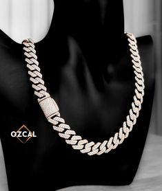 Lab grown diamond choker, Cuban link bracelet, Iced out chain, Hip Hop Jewelry Welcome to OZCAL Jewelry! ✦ Our new Unisex 6-25mm 18K Rose Gold Plated Solid 925 Sterling Silver VVS Moissanite cuban link chains and bracelets ✦ Materials: VVS1 D Color Moissanite, 925 Sterling silver Rhodium and 18k Gold plated Finish: Rose Gold Width: 6-25mm (Any custom length/width is accepted*) ✸ Solid 925 Sterling silver ✸ Easy pass the Diamond tester ✸ 18K 5-Layer Real gold plating, up to 0.38um ✸ VVS1 Clarity White Iced Out Chain Link Jewelry, Iced Out White Chain Link Jewelry, Fine Jewelry Cuban Link With Adjustable Chain, Fine Jewelry With Adjustable Cuban Link Chain, Diamond Cuban Link Necklace With Adjustable Chain, Diamond White Cuban Link Iced Out Jewelry, Iced Out Cuban Link Jewelry In Diamond White, Iced Out Cuban Link Diamond White Jewelry, Gift Cuban Link Chain Necklace With Cubic Zirconia