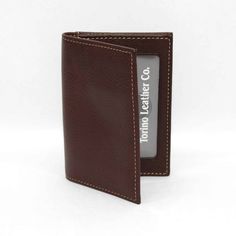 Tumbled Glove Leather Gusseted Card Case in Brown By Torino Leather Brown Bifold Card Holder With Rfid Blocking, Business Trifold Wallet With Interior Card Slots, Formal Wallets With Id Window, Formal Wallet With Id Window, Leather Card Holder With Id Window For Formal Use, Classic Brown Trifold Wallet For Formal Occasions, Brown Trifold Wallet With Card Slots For Business, Formal Leather Card Holder With Id Window, Classic Brown Trifold Card Holder