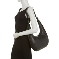 A Leather Hobo Bag Features A Curved Topline And Roomy Interior For Your Daily Essentials. Adjustable Shoulder Strap. Top Zip Closure. Leather Exterior With Zip Gussets. Lined Interior With Wall Zip Pocket And Wall Slip Pockets. Approx. 10.5" H X 15" W X 2" D - Approx. 18-27" Strap Length. Imported. Leather Exterior, Fabric Lining. Elegant Black Hobo Bag With Leather Backing, Elegant Black Leather Hobo Bag, Modern Black Hobo Bag With Leather Backing, Black Textured Leather Hobo Bag, Chic Hobo Bag With Leather Backing, Black Shoulder Bag With Leather Lining For Errands, Everyday Black Hobo Bag With Leather Backing, Distressed Leather Bag, Frye Bags