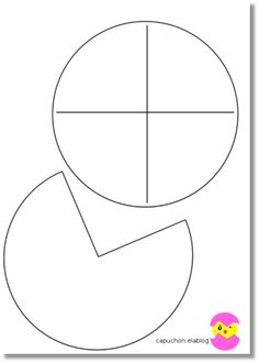 an image of a pie chart for children to color and cut into the shape of a pie