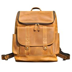 Elevate your daily commute with our Vintage Leather Backpack, seamlessly combining timeless style with practical functionality.   Crafted from heavy duty genuine leather, this rucksack not only exudes a vintage charm but also ensures lasting durability. The spacious interior is thoughtfully designed to accommodate your everyday essentials, featuring a dedicated laptop sleeve (fits laptop up to 15. 6''), wide shoulder straps for comfort, convenient side pockets, and elegant brass metal parts. Outer 100% vegetable tanned, genuine saddle (cowhide) leather, which develops worn look patina. Inner 30% cotton, 70% polyester, cloth lined. Use professional leather caring kit. Patina is the unique character of the saddle leather. Rub at the patina with your fingers to lighten it.  Adjustable wide sh Vintage Leather Backpack, Stocking Fillers For Her, Saddle Leather, Brass Metal, Everyday Essentials, Gifts For Mum, Laptop Sleeve, Badger, Vintage Leather