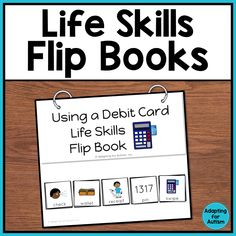 a flip book with the title life skills flip books