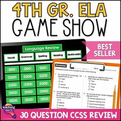 the 5th grade ela game show is shown