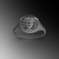 Explore our Mens Gorgon Medusa Ring design and find the perfect & unique rings for man gift. Our 925k handmade silver rings high-quality and very detailed . The ring is coated with oxide to emphasize the details of handmade engraving * ★Item Details * Material : 925K Sterling Silver * Total weight : 15 Grams ( For 10 USA Size) * Ring Diameter : 1.6 Cm (0.62 inches) ✔ Ready to Ship in 1-2 Business Days ✔ Shipped to the Worldwide 1-5 business days with free shipping. ✔ The product will be sent to you with a handmade wooden box to avoid any damage during shipping. ✔ Visit our store, browse other Men's jewelry, silver, and gold collections, and find the perfect piece you're looking for. * Don't forget to put a phone number on your order for courier service! 📞 * Would you like to have a Person Rings For Man, Handmade Silver Rings, Medusa Ring, Gorgon Medusa, Ring For Man, Detailed Ring, Silver Rings Handmade, Gold Collection, Ring Unique