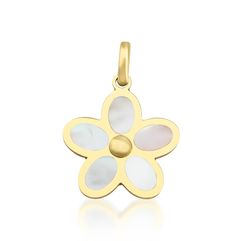 14K YELLOW GOLD MOTHER OF PEARL FLOWER PENDANT OR NECKLACE Pendant Dimension : 13.50mm Here is a dainty, delicate and simple, yet classy Flower Pendant or Necklace. This is 14k Solid Yellow Gold. ( We do not sell filled or plated jewelry) Perfect for everyday use. ---Absolutely stunning. Comes in a gift box.  ---Return Policy--- -You may return the unused item in its original condition for a full refund  within 14 days of items receipt date. - No Questions  Asked ! 100% Money Back Guarantee  -Be Yellow Gold Flower Charm Necklaces, Yellow Gold Flower Necklaces With Charms, Yellow Gold Flower-shaped Necklaces With Charms, Yellow Gold Flower-shaped Necklace With Charms, Yellow Gold Flower-shaped Jewelry With Charms, Mother's Day Yellow Gold Flower Pendant Necklace, Yellow Gold Flower Necklace With Charm Pendant, Yellow Gold Flower Pendant Necklace With Charm, Yellow Gold Flower Necklace With Flower Charm