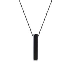 PRICES MAY VARY. Simple Bar Necklace: 1.78*0.3*0.3"(45*8*8mm) Black Obsidian stone Chain of this crystal necklace: 24"(60cm) Black stainless steel box chain COAI obsidian stone necklace comes with beautiful GIFT BOX; 180 days warranty & free replacement (Feel free to contact us) This bar black obsidian necklace is in simple design, stylish for any occasions and perfect for both men and women Obsidian necklace impels us to grow while still lending support, shields you from affecting by malignant Bar Chain Necklace, Black Minimalist Rectangular Pendant Jewelry, Stainless Steel Necklace With Rectangular Pendant And Box Chain, Minimalist Black Necklace With Box Chain, Minimalist Stainless Steel Rectangular Pendant Necklace, Minimalist Stainless Steel Square Pendant Necklace, Stone Necklace For Men, Wolf Tooth Necklace, Black Obsidian Necklace