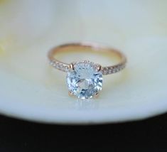 Ring Upgrade, Yellow Gold Diamond Ring, Round Sapphire, Sapphire Solitaire, Rose Gold Diamond Ring, Gold Diamond Ring, Rose Gold Engagement, Round Rings, Gold Engagement Ring