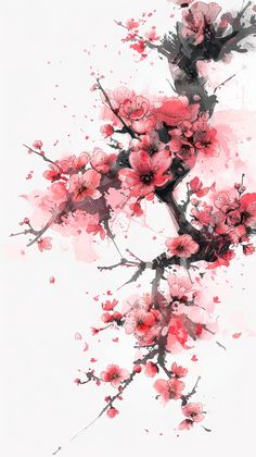 The work is for free use. But all rights and licenses belong to the author Buffik SK. Japanese Sakura Aesthetic, Art Background Horizontal, Sakura Flowers Drawing, Horizontal Drawings, Japanese Sakura Art, Sakura Aesthetic, Guerriero Samurai, Japan Flower, Flower Tattoo Ideas