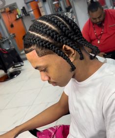 Guys Twist Hairstyle, Men Side Braids Hairstyles, Guy Twist Hairstyle, Men Side Braids, 2strands Twist Men, Braids For Men Cornrows, Men’s Triangle Braids, Side Braids Hairstyles, Afro Hair Dye