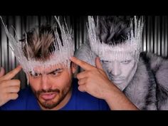 Hot Glue Crown Diy, Ice Queen Crown Diy, Ice Crown Diy, Hot Glue Crown, Ice Queen Crown, Ice Makeup, Ice Crown, Snow Queen Costume, Ice Queen Costume