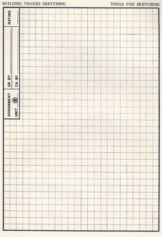 a sheet of graph paper with lines on it