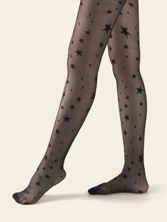 Cosmo Witch, Emo Tights, Grunge Tights, Star Stockings, Star Socks, Star Tights, Dr Marvel, Nylon Tights, Cute Tights