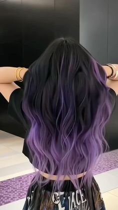 Dyed Hair Purple, Hair Color Underneath, Cute Hair Colors, Hair Color Streaks, Hair Streaks, Hair Color Purple, Dye My Hair