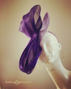 Aimee Fuller Kentucky Derby Hat Heather Lavender Fascinator - Etsy Zambia Purple Curved Brim Mini Hat For Kentucky Derby, Purple Top Hat For Royal Ascot, Purple Hats For Royal Ascot Races, Purple Mini Hat With Curved Brim For Kentucky Derby, Fitted Purple Hat For Kentucky Derby, Elegant Purple Top Hat With Curved Brim, Purple Fitted Top Hat With Curved Brim, Fitted Purple Costume Hat With Short Brim, Elegant Purple Headpieces For Formal Events