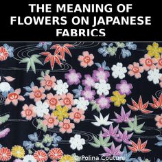 a book cover with flowers on it and the words la significtion des fleurs sur les tisus japonais