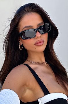 Kylie Sunglasses Black Trendy Black Cat Eye Sunglasses With Anti-reflective, Trendy Black Glass Shield Sunglasses, Sza Concert, Love Frame, Concert Dresses, Sunglasses Summer, Cute Sunglasses, Sunglasses Women Fashion, Mob Wife