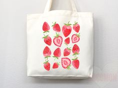 strawberry, strawberry gift, summer tote bag, summer bag, spring tote bag, spring bag, strawberry bag, strawberry lover, farmers market bag, book bag, reusable bag, eco friendly tote, school tote, Everyday Bag, Shoulder Bag, Canvas Tote, Cute Tote Bag, School Bag, book tote bag, school tote bag, aesthetic tote bag, reusable grocery bag, library bag, aesthetic tote, campus bag, campus tote bag ❤️ WHY SHOULD I ORDER FROM YOU? ❤️ We create gorgeous bags that are both sustainable and practical. We d Strawberry Tote Bag, Spring Tote Bag, Strawberry Bag, Spring Tote, Strawberry Gifts, Tote Bags For School, School Tote, Library Bag, Summer Tote Bags