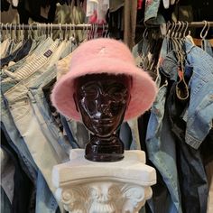 Kangol Furgora Bucket Hat - Pepto Nwt Angora Material Pink Flat Brim Bucket Hat, Trendy Pink Bucket Hat For Winter, Pink Brimmed Bucket Hat For Winter, Pink Wide Brim Mini Hat For Winter, Pink Winter Bucket Hat With Short Brim, Pink Winter Bucket Hat, Pink Winter Bucket Mini Hat, Pink Bucket Hat For Winter, Kangol Hat Outfit