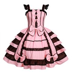 PRICES MAY VARY. This sweet Lolita princess dress is made of Cotton and Lace; soft and comfortable to wear; FEATURES--- Sleeveless lolita dress, Cute detachable bowknots on the bodice, Square collar, Multi Layer pleated with detachable bowknot, Lace up on back, Above the knee length, Bubble skirts, Lace decoration, Sweet Princess Skirts, Ruffle Girls Dress Costumes OCCASIONS--- This versatile lolita dress is ideal for Masquerade, Show, Opera, Tour, Birthday Party, Cosplay Party, anime expo, tea Princess Halloween, Girls Ruffle Dress, Princess Cosplay, Princess Skirt, Lace Layers, Bubble Skirt, Lace Decor, Doll Costume, Maid Dress