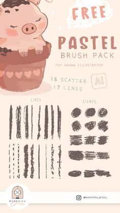 the brush pack is designed to look like a pig