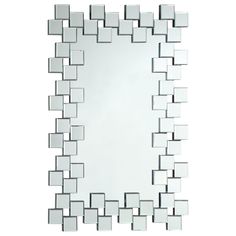 a mirror that has squares on it