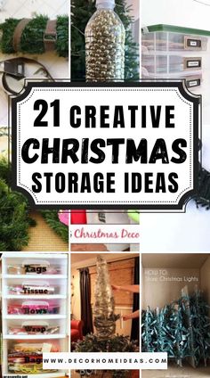 twelve creative christmas storage ideas for the home