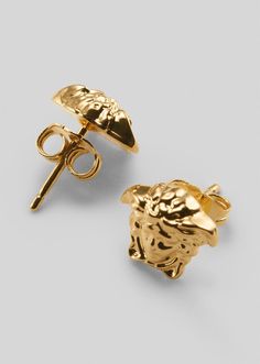 Versace Earrings, Small Stud Earrings, Stud Earrings For Men, Versace Gold, Versace Jewelry, Earrings For Men, Luxury Earrings, Medusa Head, Small Earrings Studs