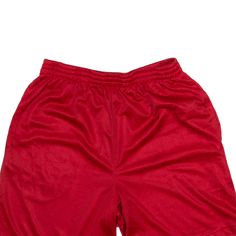 Item is in used condition. Plucking to overall shorts, reflected in price. >Size: M >Waist Size: 28" >Inside Leg: 7" >Rise: 12" >Hem: 12" Sports Shorts, Sport Shorts, Overall Shorts, Waist Size, Overalls, Sports, Red