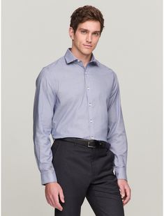 Tommy Hilfiger men's shirt. For work and weekends, our long-sleeve shirt is made from cotton twill blended with THFlex stretch fibers for extra stretch and structure, and cut in a flattering, slim fit.  Material: 96% Cotton - Conventional, 4% Elastane - Conventional. Slim Fit Dress, Slim Fit Dress Shirts, Fitted Dress Shirts, Slim Fit Dresses, Fit Dress, Tommy Hilfiger Man, Fitted Dress, Dress Shirt, Cotton Twill