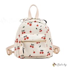 Bird in Bag - Fashion small bags female new popular travel backpack cherry duffel bag Red School Bag For Spring, Trendy Shoulder Bag Backpack For Spring, Cute School Bags For Spring, Cute Everyday Backpack For Spring, White Backpack With Zipper Closure For Spring, Trendy Summer Satchel Backpack, Spring Backpack Shoulder Bag With Zipper, Trendy Summer Backpack For Daily Use, Trendy Spring Backpack