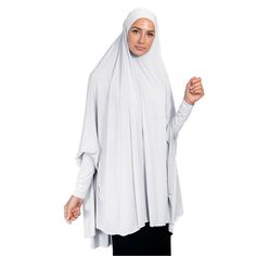 White Niqab For Eid, Prayer Scarf, Khimar Abaya, Hijab Islam, Long Hijab, Chemo Beanies, Abaya Hijab, Turban Hijab, Ladies Head Scarf