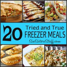 20 tried and true freeze meals