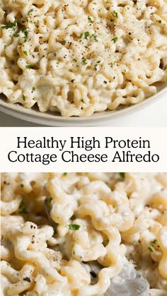 healthy high protein cottage cheese alfredo is an easy and delicious side dish that's ready in under 30 minutes