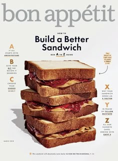 an advertisement for a sandwich company with the words build a better sandwich on each side