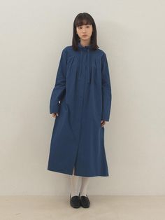 Country of Origin : China Elegant Blue Cotton Outerwear, Blue Cotton Midi Dress For Work, Chic Blue Outerwear For Daywear, Blue Midi Dress For Workwear In Fall, Blue Dresses, Jumpsuit Dress, Jumpsuit, Dress Outfits, The Originals