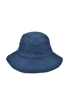 Bronte Bucket Hat - Ocean Blue**Organically Plant Dyed** Traveling Wardrobe, Bucket Hat Fits, Dyed Linen, Plant Dyes, Beach Essentials, Beach Babe, Summer Accessories, Folded Up, Ocean Blue