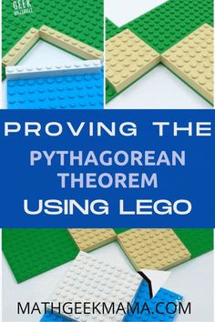 the instructions for how to use legos with text that reads, removing the pythagorean them using lego